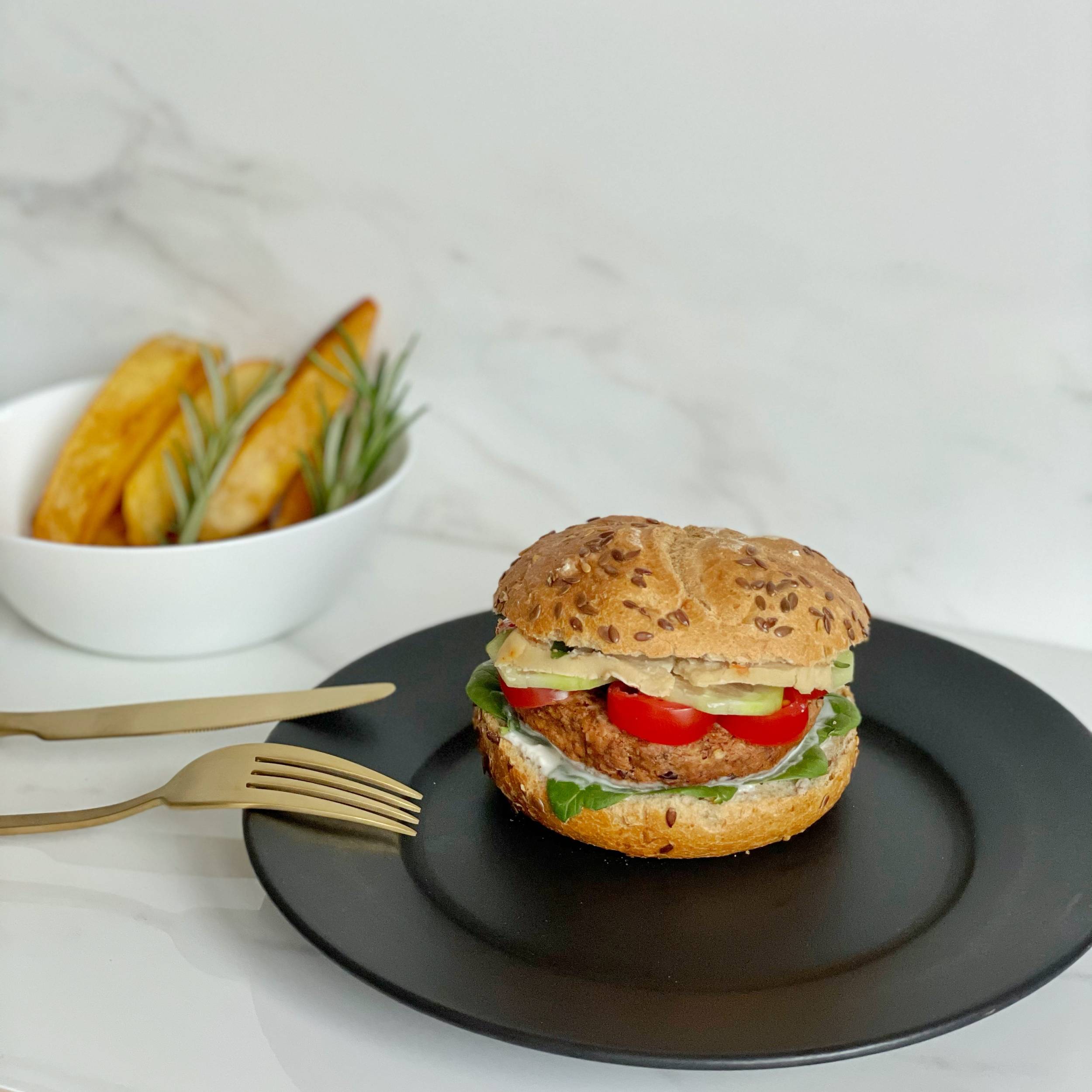 Burger din fasole roșie